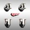 Service Caster 3 Inch 316SS Soft Rubber Wheel Swivel Top Plate Caster Brake 2 Rigid SCC, 2PK SCC-SS31620S314-SRS-TLB-2-R-2 - alternate 6